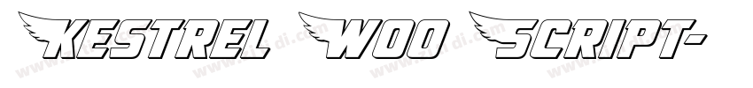 Kestrel W00 Script字体转换